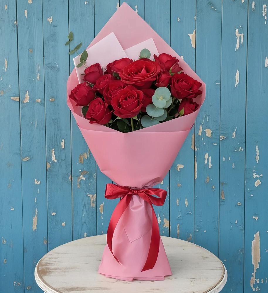 Букет красный бархат в Тацинской Букет цветов из: Розы в Тацинской