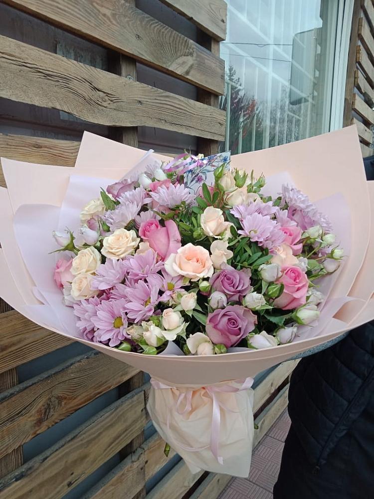 Букет фея в Тацинской Букет цветов из: Розы и Хризантемы в Тацинской