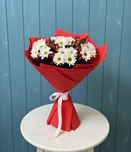 Букет ягоды на снегу в Тацинской Букет цветов из:  Хризантемы в Тацинской