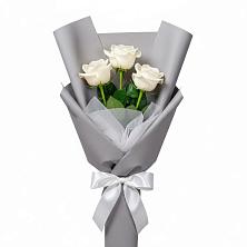 Букет 3 белые розы в Тацинской Букет 3 белые розы в Тацинской