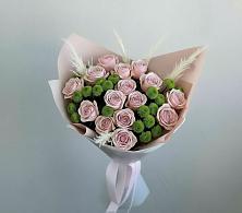 Букет доброе утро в Тацинской Букет цветов из:  Розы и Хризантемы в Тацинской