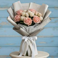 Букет Нежное облако в Тацинской Букет цветов из:  Розы в Тацинской
