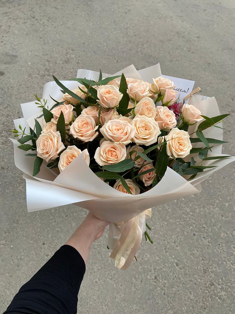 Кремовые розы Латте в Тацинской Букет Кремовые розы Латте в Тацинской