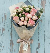 Букет нежный и розовый в Тацинской Букет цветов из:  Розы в Тацинской