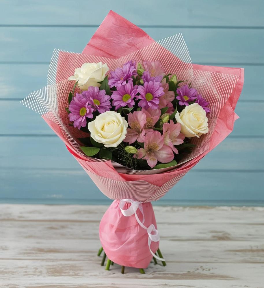 Букет комплимент в Тацинской Букет цветов из: Герберы в Тацинской