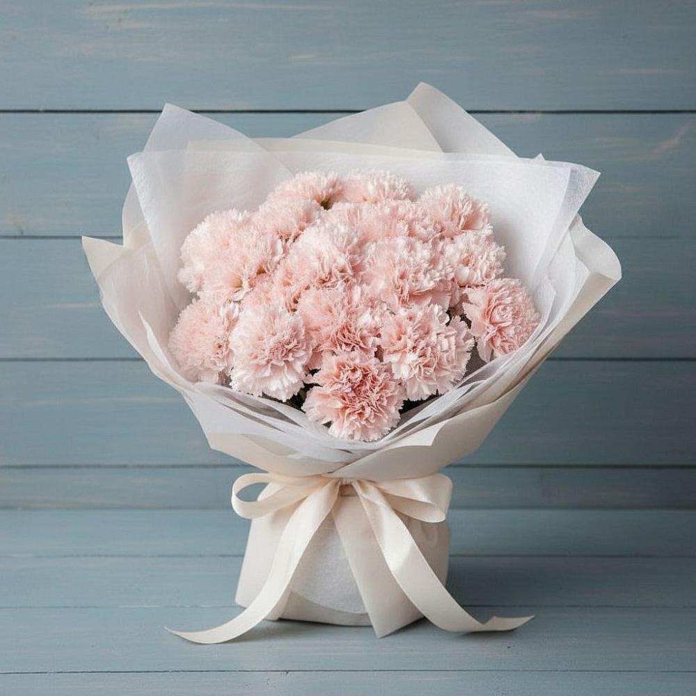 Букет розовые гвоздики в Тацинской Букет цветов из: Гвоздики в Тацинской