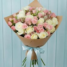 Букет романтичный подарок #REPLACE_PRED# Тацинской Букет цветов из:  Розы #REPLACE_PRED# Тацинской
